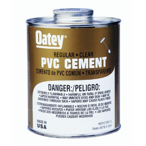 OATEY 31012 4 OZ REGULAR CLEAR PVC PIPE CEMENT