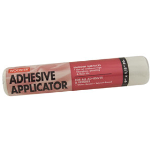 WOOSTER ADHESIVE APPLICATOR R245-9 9" X 1/8" WHITE WOVEN ROLLER COVER