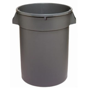 G-FORCE 20 GAL GRAY ROUND WASTE BIN CONTAINER