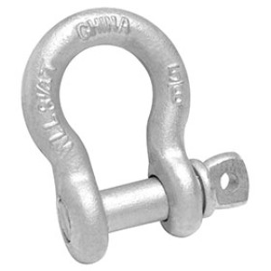CAMPBELL T9640635 3/8" ANCHOR SHACKLE SCREW PIN HOT GALVANIZED UPC TAGGED