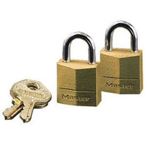 MASTER LOCK 120T KEYED ALIKE SOLID BRASS PADLOCK 3/4" BODY - 2 PACK