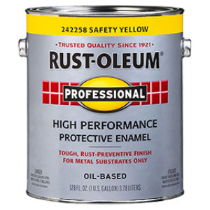 RUST-OLEUM PROFESSIONAL 242258 GLOSS SAFETY YELLOW ENAMEL 100 VOC