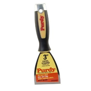 PURDY 14A900130 3" PREMIUM STIFF HAMMER HEAD CHISEL SCRAPER RUBBERIZED HANDLE