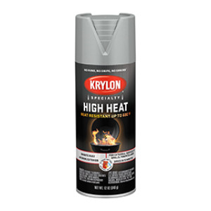 KRYLON K01407777 1407 HIGH HEAT ALUMINUM SPRAY PAINT 12 OZ RUST PROTECTION