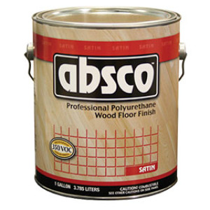 ABSOLUTE ABSCO 89511 SATIN PROFESSIONAL POLYURETHANE WOOD FLOOR FINISH 350 VOC