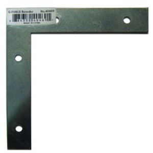 G-FORCE 40469 5" CORNER IRON ZINC PLATED BULK NO SCREWS