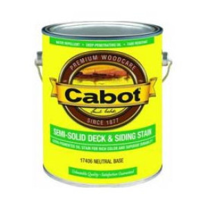 CABOT 17406.007 NEUTRAL BASE SEMI-SOLID DECK & SIDING STAIN FINISH VOC