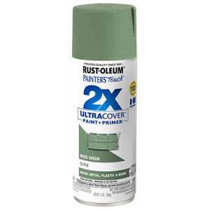 RUST-OLEUM 2X PAINTER'S TOUCH 334075 ULTRA COVER ENAMEL SATIN MOSS GREEN