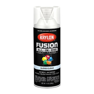 KRYLON K02705007 FUSION ALL-IN-ONE GLOSS CLEAR 12 OZ INDOOR - OUTDOOR