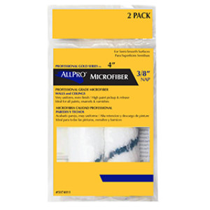 WHIZZ ALLPRO 5074011 4" X 3/8" MICROFIBER ROLLER (2-PACK)