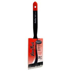 VELVET TOUCH 61125 2-1/2" BLACK/WHITE 100% POLYESTER BLEND ANGULAR SASH BRUSH