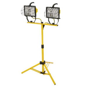 SOUTHWIRE 62185 L-13 1000W TWIN HEAD TELESCOPING HALOGEN PROMO WORK LIGHT