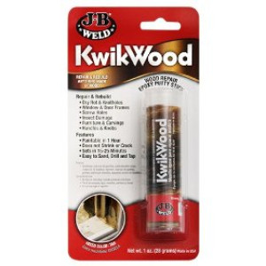 J-B WELD 8257 1 OZ KWIKWOOD WOOD REPAIR EPOXY PUTTY STICK