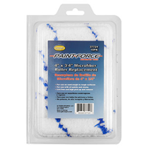 PAINT-FORCE 37724 4" X 3/4" NAP MICROFIBER MINI ROLLER REFILLS 10 PACK