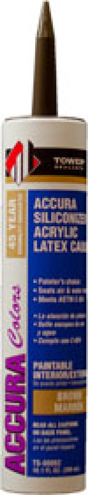 TOWER TS-00062 BROWN ACCURA SILICONE ACRYLIC LATEX CAULK