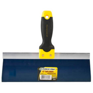 G-FORCE 70805 12" FLEXIBLE BLUE STEEL TAPE KNIFE ERGO GRIP HANDLE
