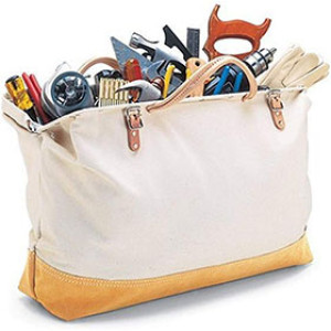 CLC 304X 20" CANVAS TOOL SUEDE BOTTOM BAG 20304