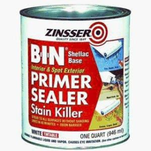 ZINSSER B-I-N 904 PRIMER/SEALER ULTIMATE STAIN BLOCKER SHELLAC-BASE WHITE