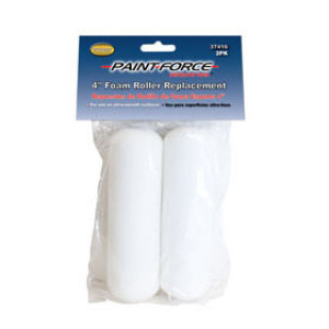 PAINT-FORCE 37416 4" X 3/8" FOAM ROLLER REFILL (2PK)
