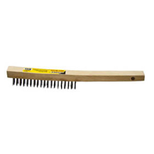 G-FORCE 44452 3 X 19 LONG WOOD HANDLE STEEL WIRE BRUSH