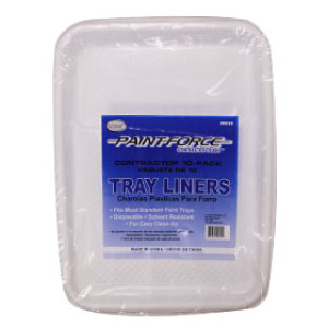 PAINT-FORCE 9" PLASTIC PAINT TRAY LINER 10 PACK
