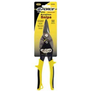 G-FORCE 21312 10" STRAIGHT CUT AVIATION SNIPS TPR GRIP