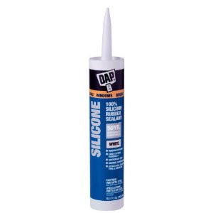 DAP 08646 9.8 OZ WHITE WINDOW & DOOR 100% SILICONE RUBBER SEALANT 50 YEAR