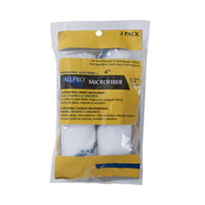 WHIZZ ALLPRO 5074013 4" X 1/2" MICROFIBER ROLLER REFILL (2-PACK)