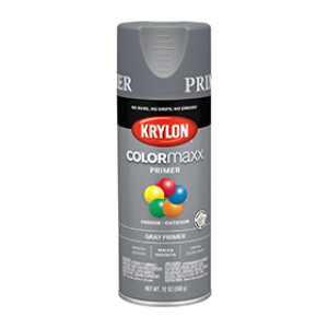 KRYLON K05582007 COLORMAXX PRIMER N/A GRAY PRIMER 12 OZ INDOOR - OUTDOOR