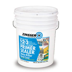 ZINSSER BULLS EYE 02000 1-2-3 WATER-BASE INT/EXT PRIMER/SEALER STAIN BLOCKER