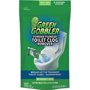 ECOCLEAN GGPP1 16.5 OZ POWDER PLUNGER TOILET BOWL CLOG REMOVER SINGLE DOSE