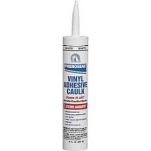 PHENOSEAL 10201 10 OZ VINYL ADHESIVE CAULK WHITE 00005