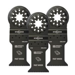IMPERIAL IBSL200-3 STARLOCK 1-3/8" CUTTING WIDTH FAST WOOD BLADE 3 PACK
