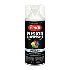 KRYLON K02735007 FUSION ALL-IN-ONE SATIN CLEAR 12 OZ INDOOR - OUTDOOR