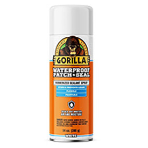 104054 14 OZ GORILLA WHITE WATERPROOF PATCH & SEAL RUBBERIZED SEALANT SPRAY