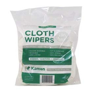 KAMEN 980.1365 #41 4 LBS WASHED NEW WHITE KNIT RAGS COTTON BLEND