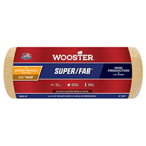 WOOSTER SUPER/FAB R243-9 9" X 1-1/4" GOLDEN YELLOW KNIT PAINT ROLLER COVER