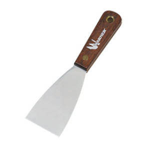 WARNER TOOL 610 2" FLEXIBLE PUTTY KNIFE CARBON STEEL ROSEWOOD HANDLE