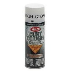 KRYLON RTA9200 12 OZ RUST TOUGH RUST PREVENTATIVE GLOSS WHITE ENAMEL SPRAY