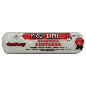 ARROWORTHY 9FGL4 9" X 1/2" PRO-LINE GLOSSDEL WHITE LINTLESS ROLLER COVER