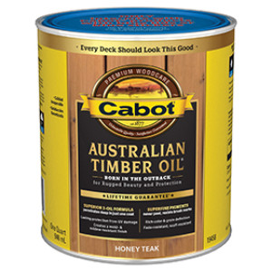 CABOT 19458.005 HONEY TEAK AUSTRALIAN TIMBER OIL WOOD FINISH VOC OIL MODIFIED