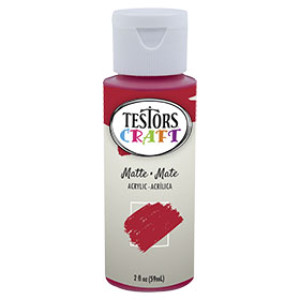 RUST-OLEUM TESTORS CRAFT 292429A 2 OZ ACRYLIC MATTE PAINT STOP SIGN WATER-BASE