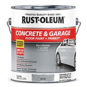 RUST-OLEUM EPOXY SHIELD 225380 ONE-PART CONCRETE FLOOR PAINT BATTLESHIP GRAY