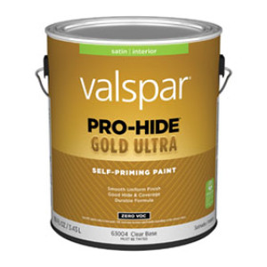VALSPAR 63004.007 PRO-HIDE GOLD ULTRA SATIN CLEARBASE INT SELF PRIMING PAINT