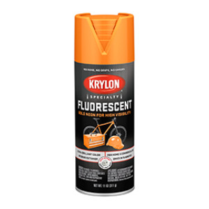 KRYLON K03102777 3102 FLUORESCENT YELLOW-ORANGE SPRAY PAINT 12OZ