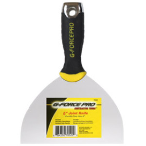 G-FORCE 70520 6" FLEXIBLE STAINLESS STEEL JOINT KNIFE ERGO GRIP HANDLE