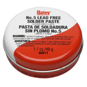 OATEY 30011 #5 1.7 OUNCE LEAD FREE PASTE FLUX IN BULK