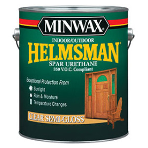 MINWAX HELMSMAN 13225000 SEMI-GLOSS INDOOR & OUTDOOR SPAR URETHANE 350 VOC