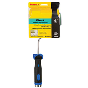 WHIZZ 34164 4" FLOCK HEAVY DUTY ROLLER WITH 13" SOFT HANDLE