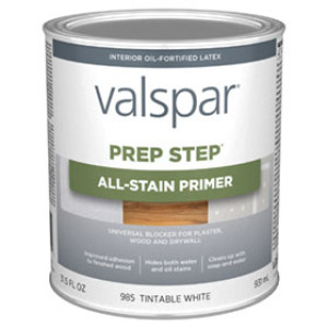 VALSPAR 044.0000985.005 PREP STEP TINTABLE WHITE ALL STAIN PRIMER ACRYLIC